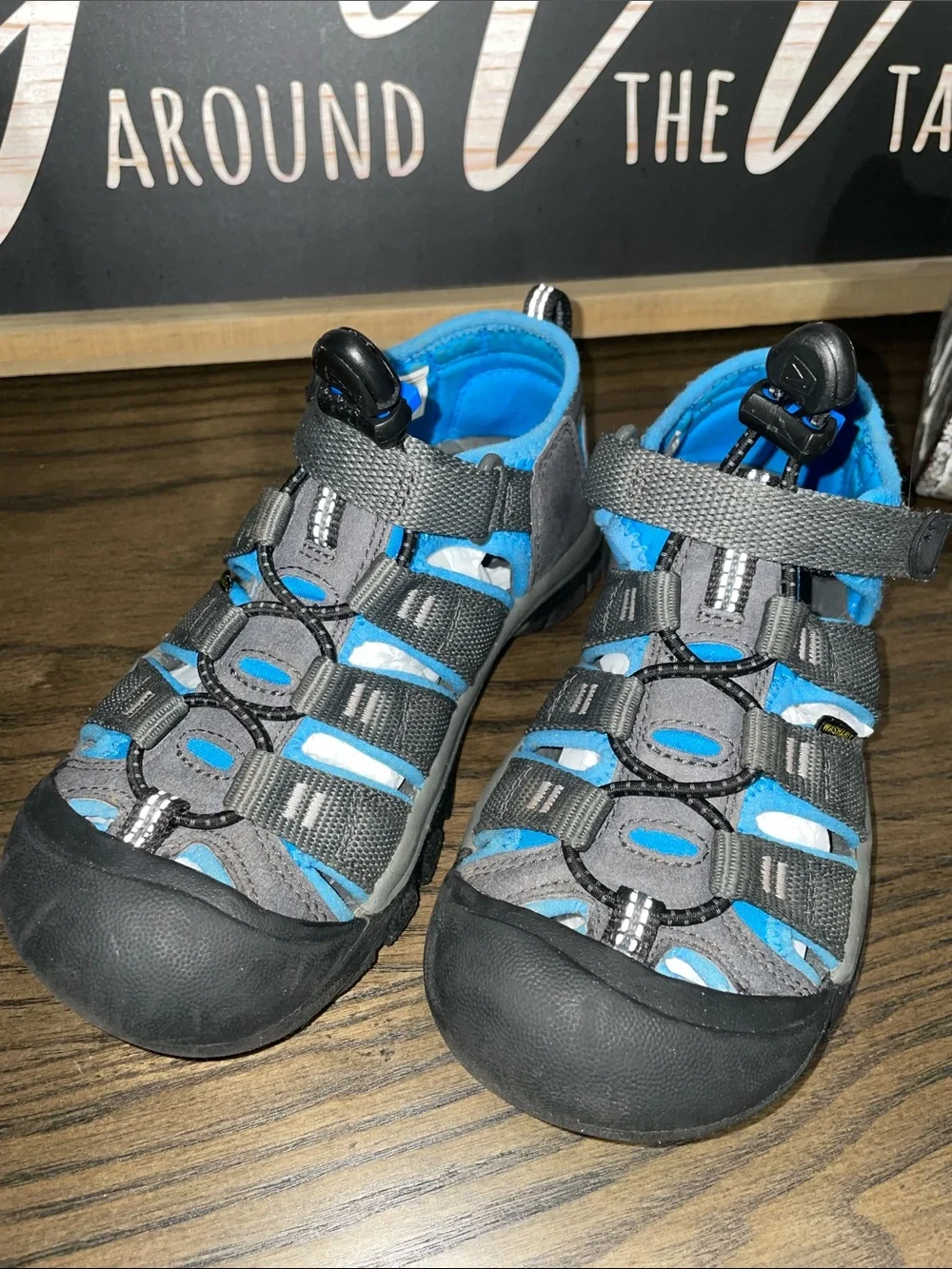 Keen Kids Toddler Boys Gray & Blue Closed-Toe Newport H2 Active Sandals Size 13